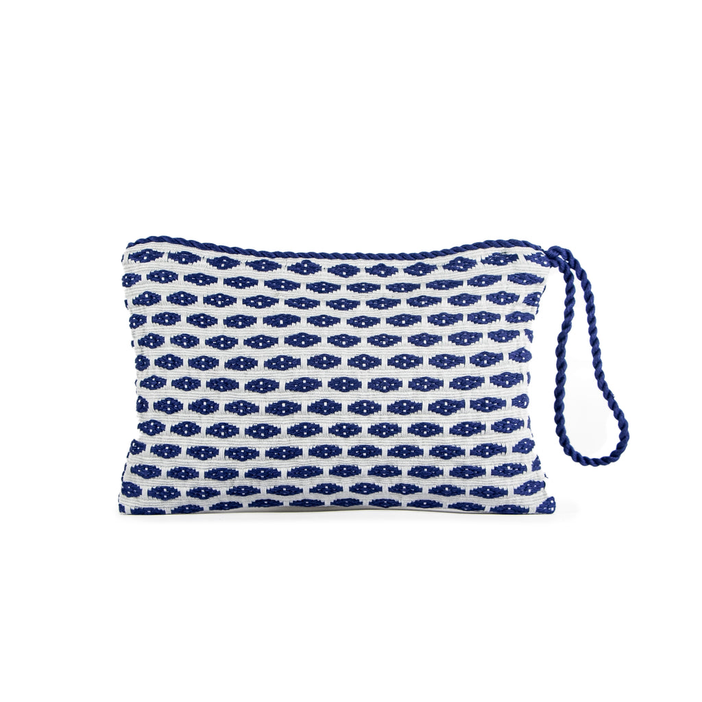 Simple Clutch Bag in Canoa-Violet Grain