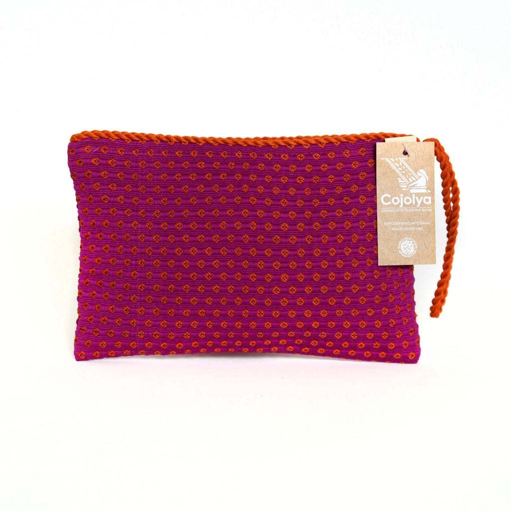 Pink Simple Clutch in Dragonfruit